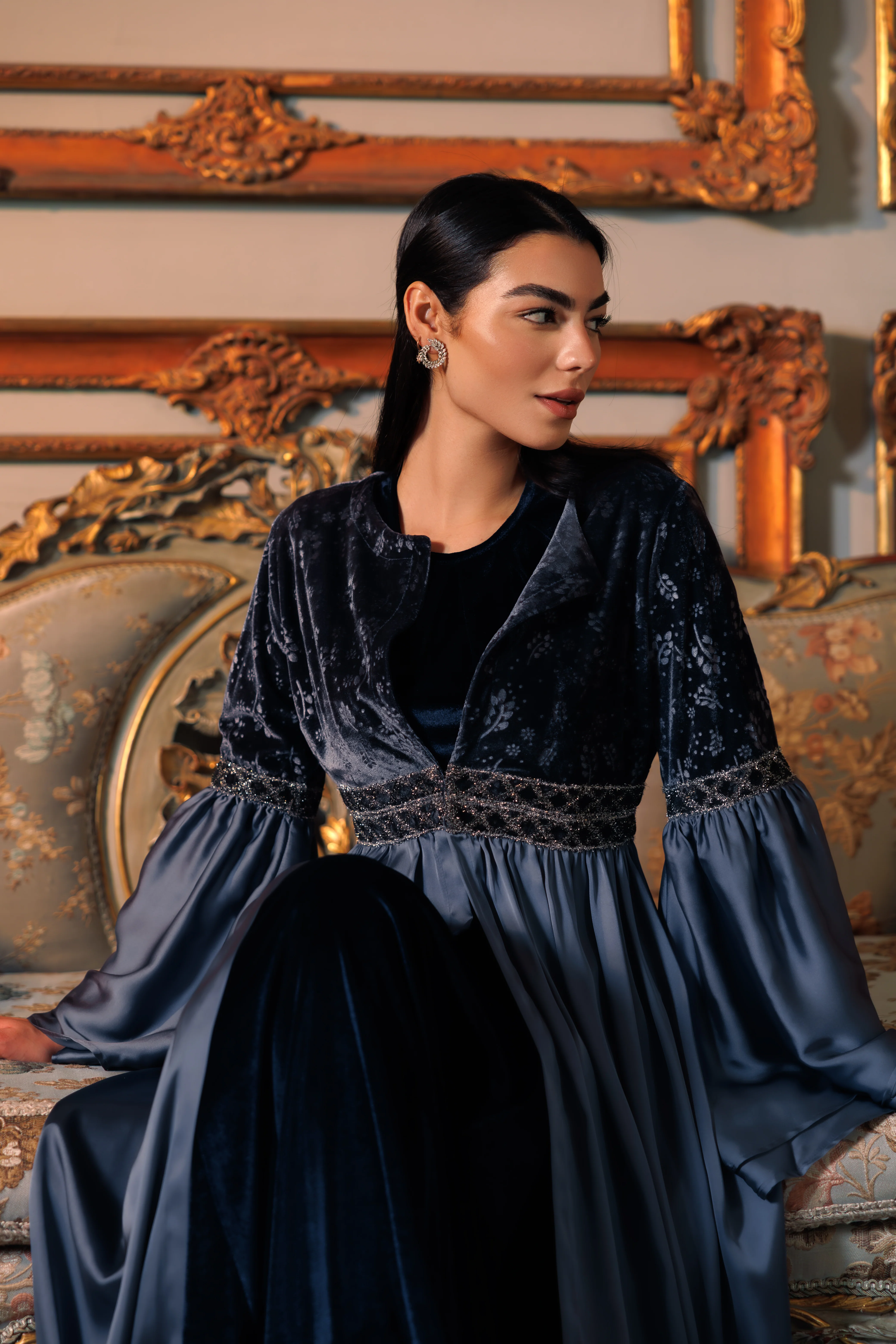 Adyra Kaftan | Silver - Image 8