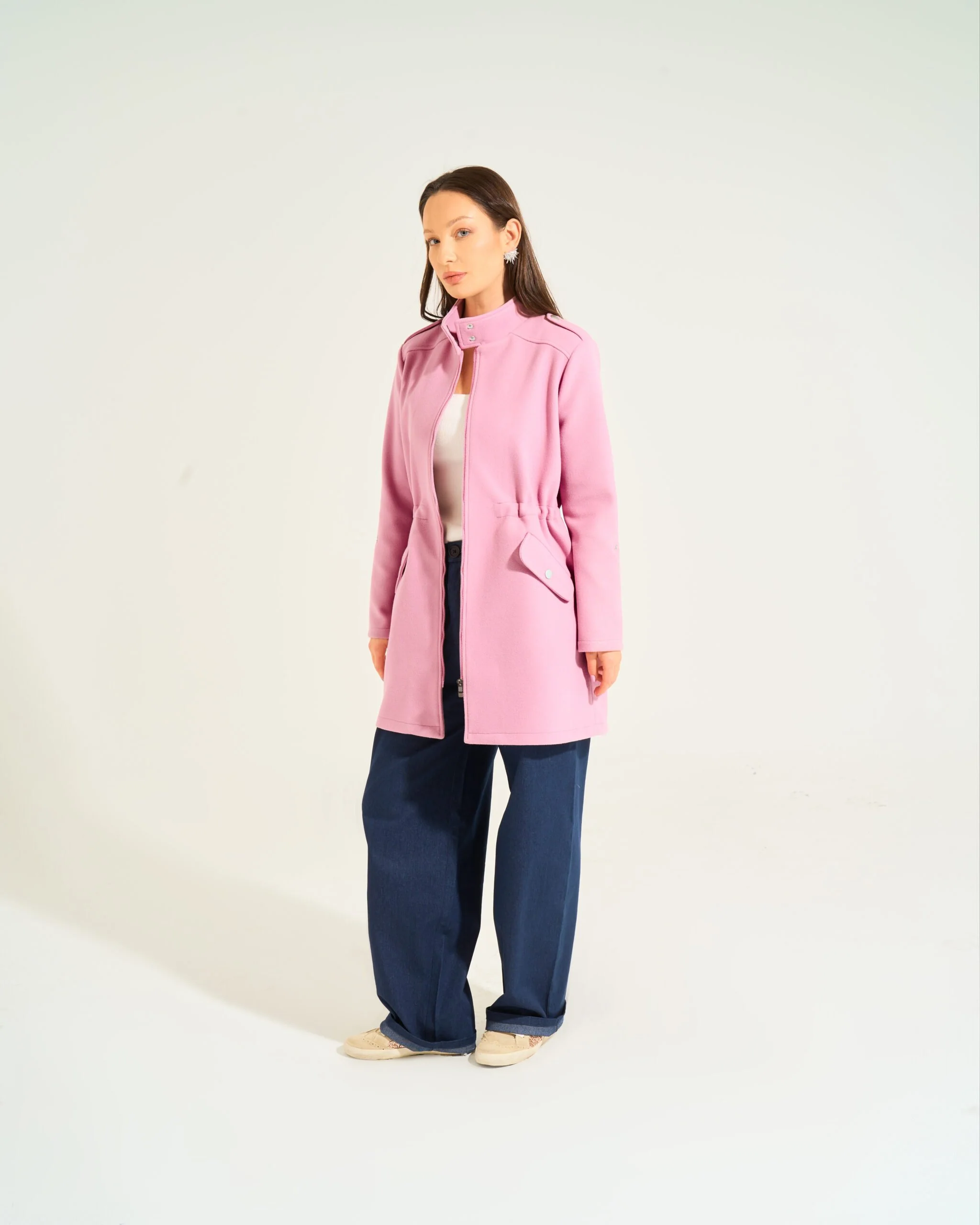 Bella Military Jacket | Pink - Image 5