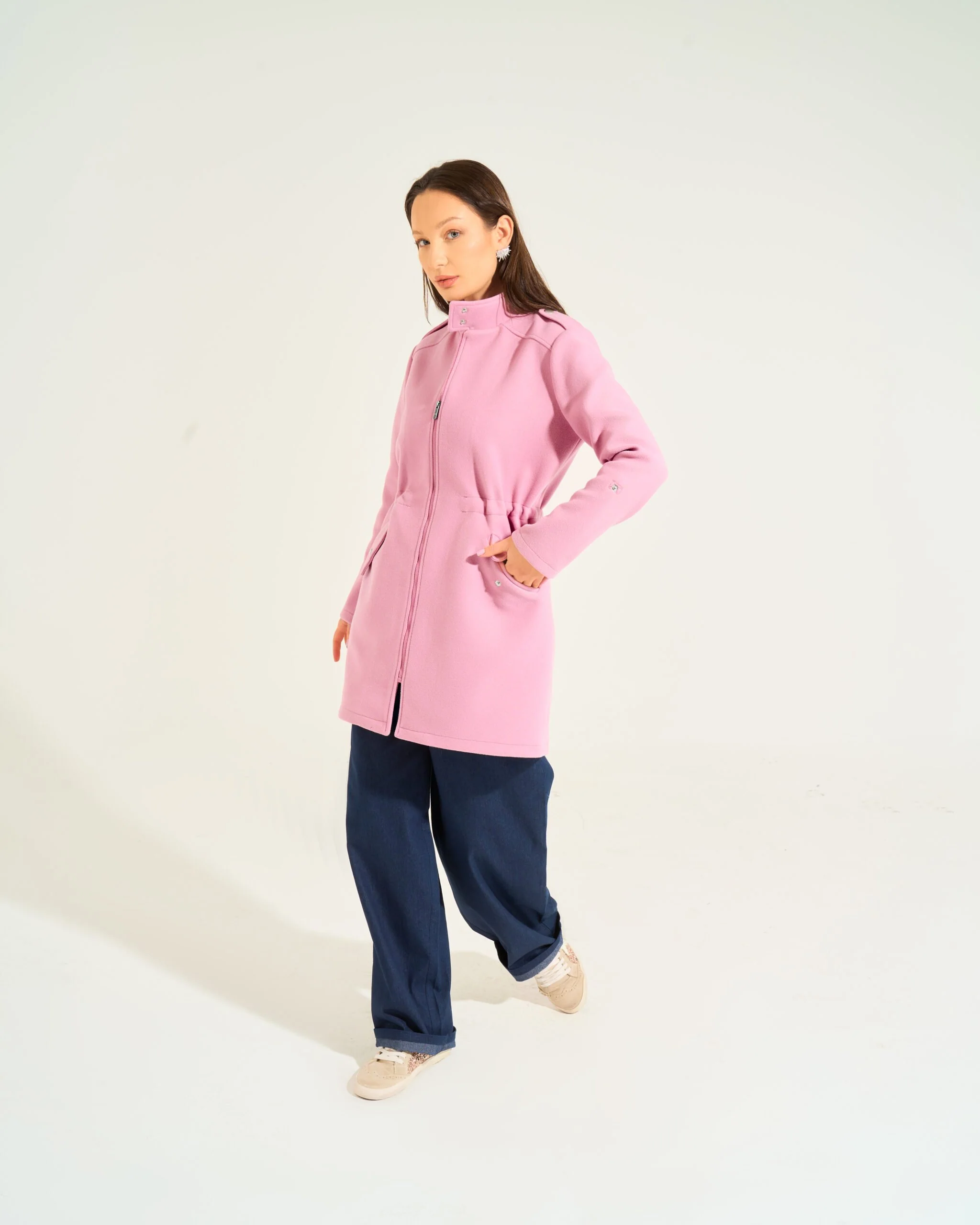 Bella Military Jacket | Pink - Image 7